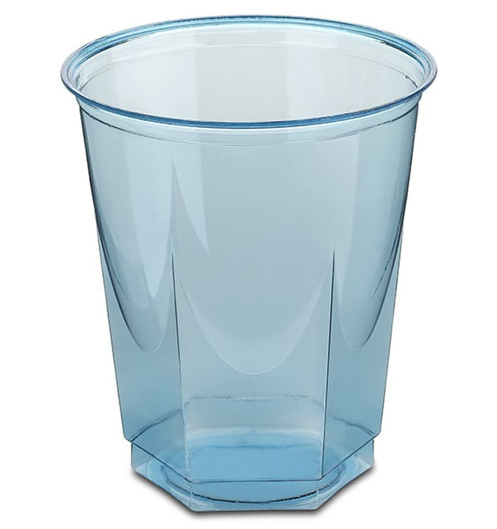 Kubki Plastikowe Hexagonalny PS Szkło Turkusowe 250ml (10 Sztuk) Kubki Plastikowe Hexagonalny PS Szkło Turkusowe 250ml (10 Sztuk)