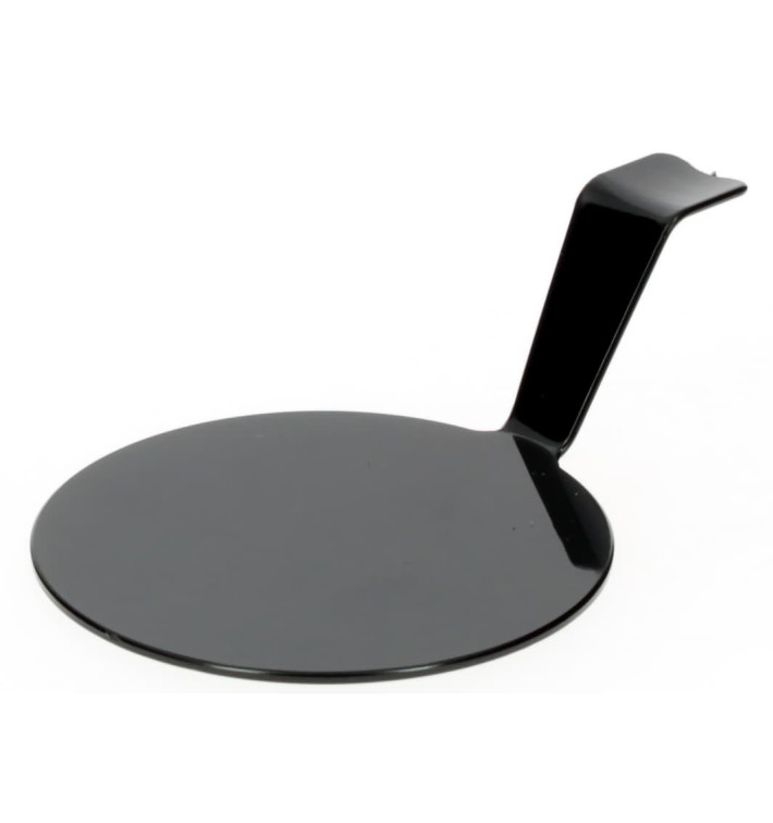 Tasting Plastic Plate PS "Gourmand" Black Ø4,5x2cm (50 Units) Tasting Plastic Plate PS "Gourmand" Black Ø4,5x2cm (50 Units)