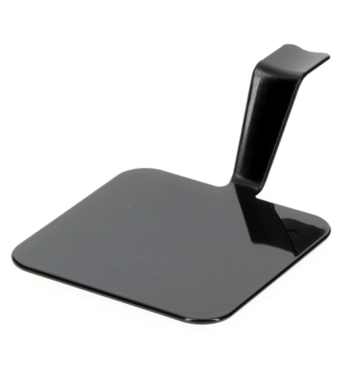 Tasting Plastic Plate PS "Gourmand" Black 4x4cm (50 Units) Tasting Plastic Plate PS "Gourmand" Black 4x4cm (50 Units)