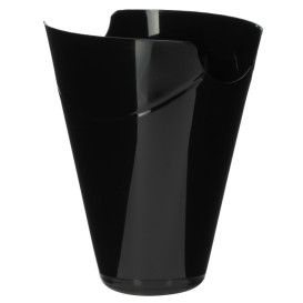 Tasting Plastic Container PP "Click-Clack" Black 80ml (20 Units)