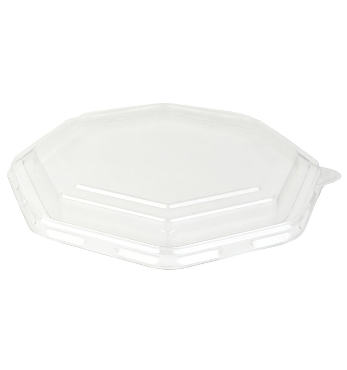 Pokrywka Plastikowe PET dla Pojemniki Hexagonalny 230x230mm (100 Sztuk) Pokrywka Plastikowe PET dla Pojemniki Hexagonalny 230x230mm (100 Sztuk)