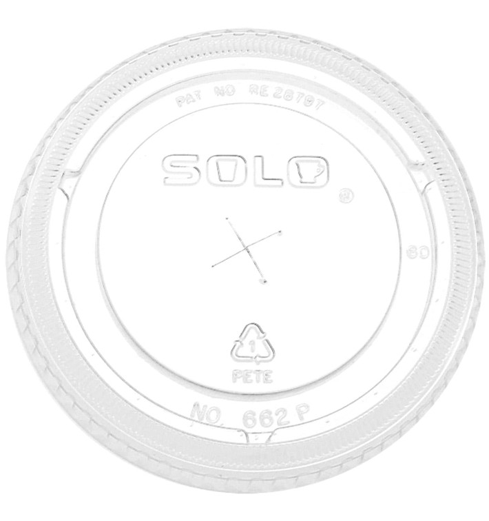Wieczko Płaskie z Krzyżykiem PET Szkło Ø10,7cm (500 Sztuk) Wieczko Płaskie z Krzyżykiem PET Szkło Ø10,7cm (500 Sztuk)