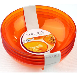 Miski PS Szkło Twardego Orange 400ml Ø14cm (60 Sztuk)