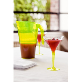 Kieliszki Plastikowe Koktajl na Podstawie Zielone 100 ml (6 Sztuk)