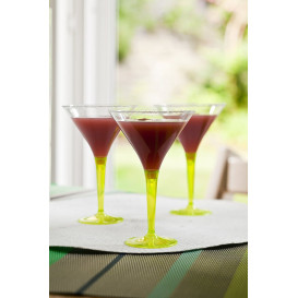 Kieliszki Plastikowe Koktajl na Podstawie Zielone 100 ml (48 Sztuk)