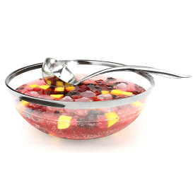 Miski PS Szkło Twardego z Złoty Rantem 3500ml Ø27cm (40 Sztuk)