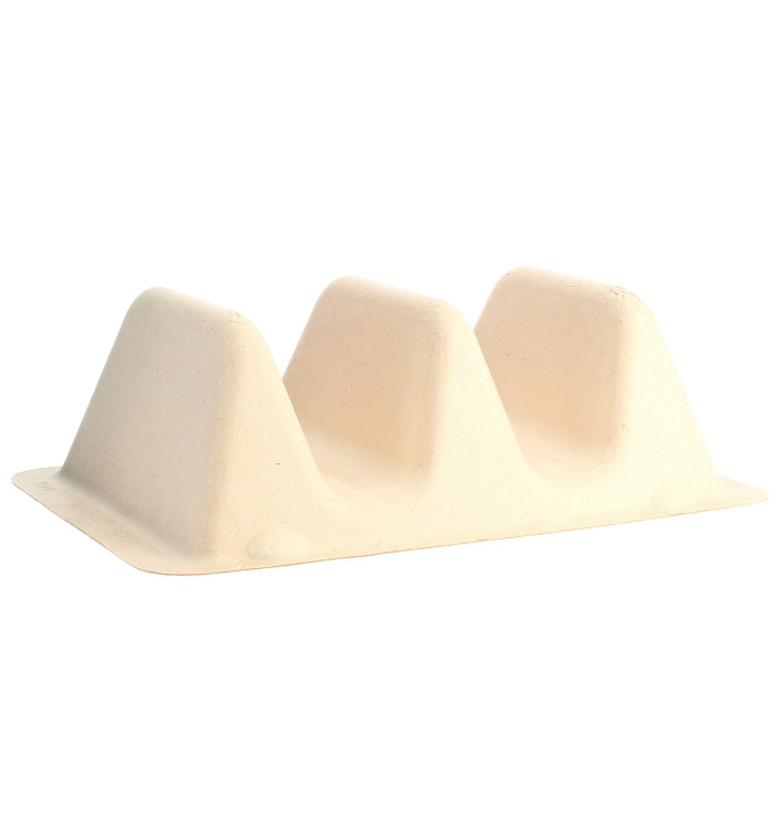 Stojak Trzciny Cukrowej na Tacos 18x11x5cm (300 Sztuk) Stojak Trzciny Cukrowej na Tacos 18x11x5cm (300 Sztuk)
