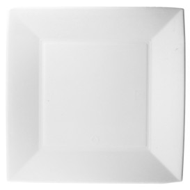 Talerz Kwadratowi Trzciny Azucar Nice Białe 230x230mm (50 Sztuk)