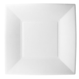 Talerz Kwadratowi Trzciny Azucar Nice Białe 180x180mm (500 Sztuk)