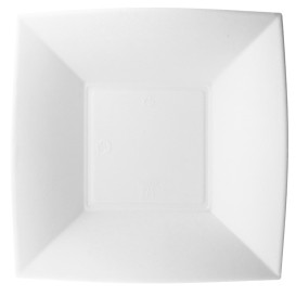 Talerz Głębokie Trzciny Azucar Nice Białe 180x180mm (50 Sztuk)