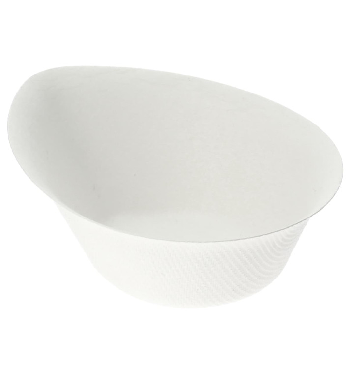 Sugarcane Mini Bowl "Gota" White 10x8cm (50 Units) Sugarcane Mini Bowl "Gota" White 10x8cm (50 Units)