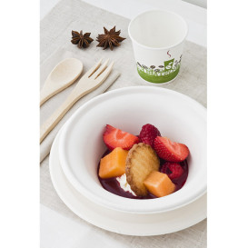 Miski Trzciny Cukrowej Białe Ø15cm 400ml (300 Sztuk)