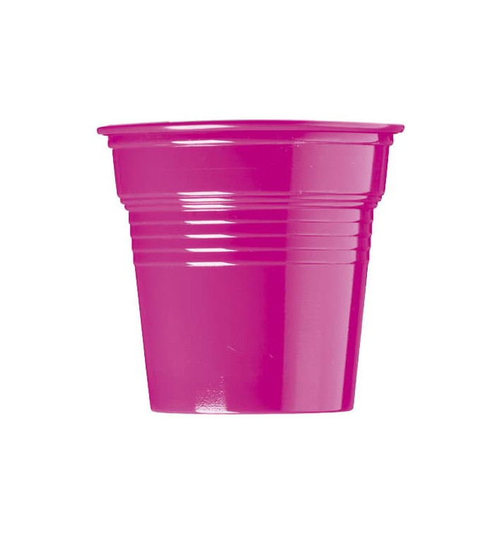 Kubki Plastikowe PS Fuchsia 80ml Ø5,7cm (50 Sztuk) Kubki Plastikowe PS Fuchsia 80ml Ø5,7cm (50 Sztuk)