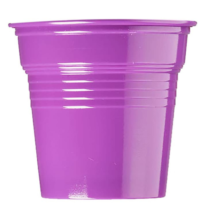 Kubki Plastikowe PS Fioletowa 80ml Ø5,7cm (1500 Sztuk) Kubki Plastikowe PS Fioletowa 80ml Ø5,7cm (1500 Sztuk)