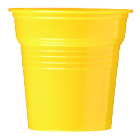 Kubki Plastikowe PS Żółty 80ml Ø5,7cm (50 Sztuk)