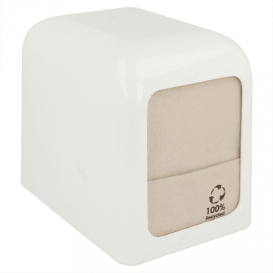 Dozownik Mini Serwis Plastikowe Białe 15x10x12,5cm (1 Sztuk)
