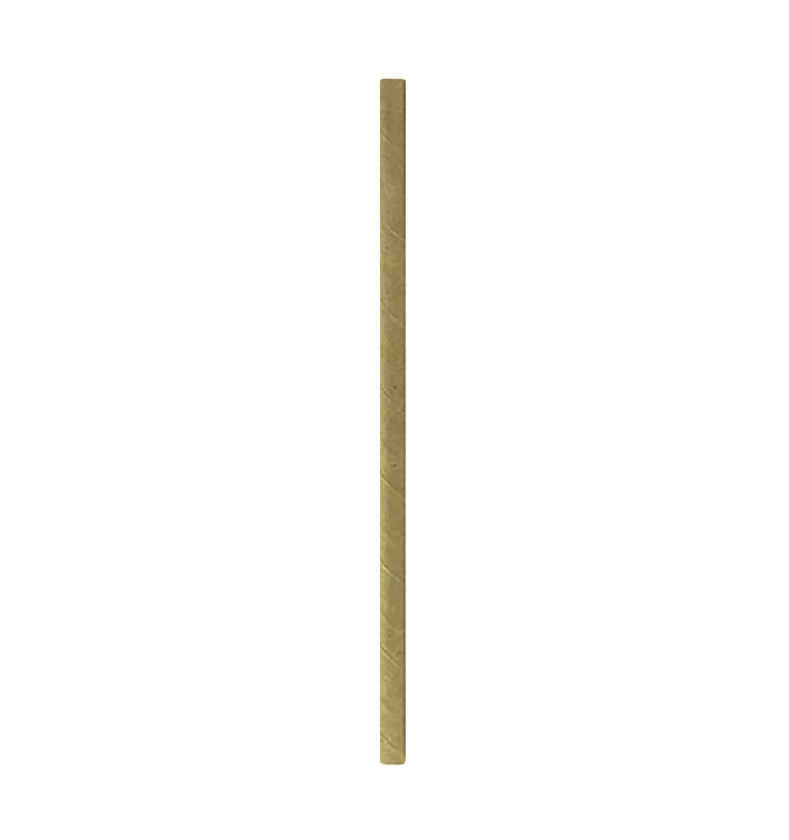 Słomki Prosto Papierowe Kraft Ø6mm 19,7cm (3000 Sztuk) Słomki Prosto Papierowe Kraft Ø6mm 19,7cm (3000 Sztuk)