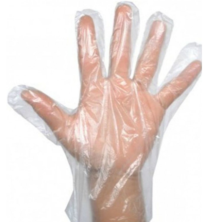 Rękawice Polietylenowe EVA Składanie Przezroczyste (100 Sztuk)