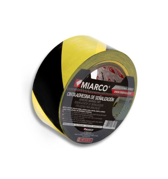 Adhesive Safety Tape Roll Yellow/Black 5cmx33m (12 Sztuk) Adhesive Safety Tape Roll Yellow/Black 5cmx33m (12 Sztuk)