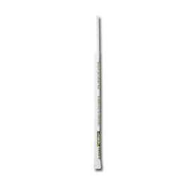 Słomki Elastyczny w Papierku PLA Białe Ø5mm 21cm (7500 Sztuk)