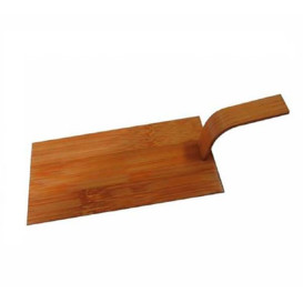 Mini Łopata Bambusowe Naturalne z Pokrywką 10x5 cm (100 Sztuk)