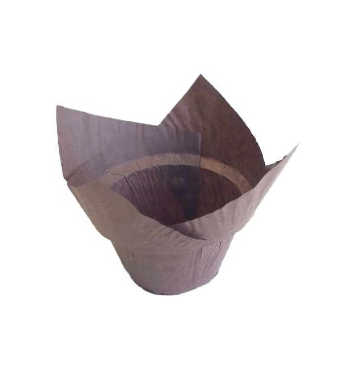Formy do Muffinek Tulipan Step Ø50x55/85 mm Brązowe (2280 Sztuk) Formy do Muffinek Tulipan Step Ø50x55/85 mm Brązowe (2280 Sztuk)