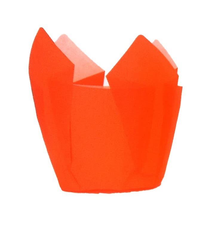 Formy do Muffinek Tulipan Ø50x50/80 mm Orange (2000 Sztuk)