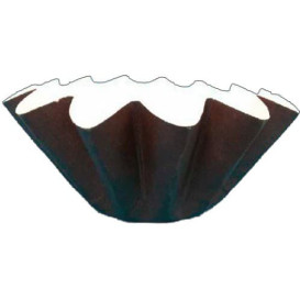 Formy do Pieczenia Ø80x65 mm Brązowe (15 Sztuk)
