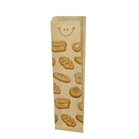 Miski Papierowe Kraft "Chleby" 23+7x51cm (125 Sztuk)