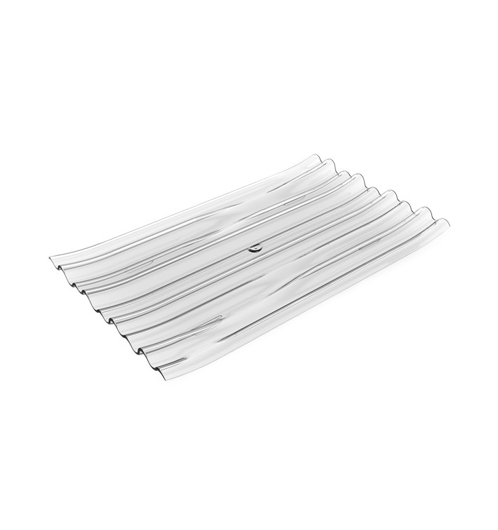 Tasting Plastic Plate PS Flat Clear 8x6,6 cm (50 Units) Tasting Plastic Plate PS Flat Clear 8x6,6 cm (50 Units)