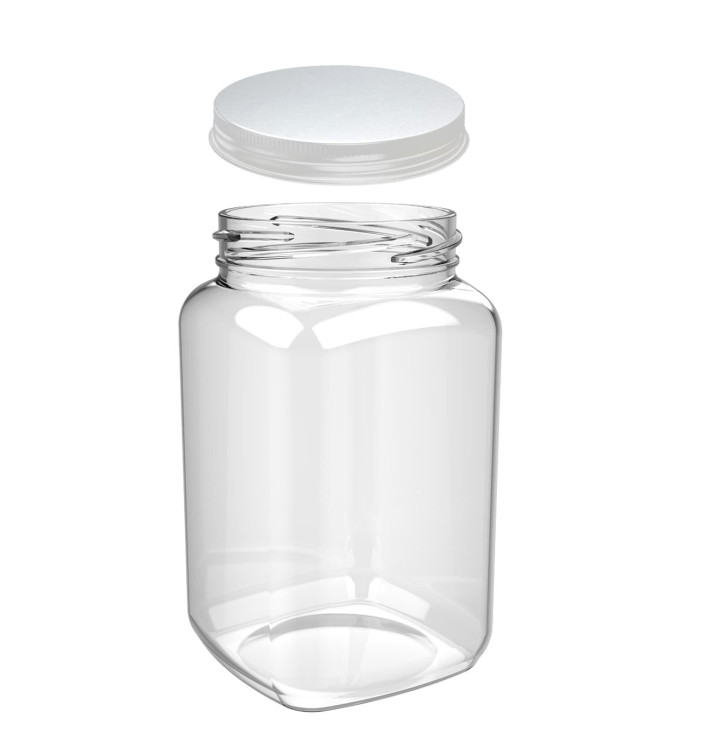 Dzbanki Wielokrotnego Użytku Tritan Przezroczyste z Pokrywką 460ml (1 Sztuk) Dzbanki Wielokrotnego Użytku Tritan Przezroczyste z Pokrywką 460ml (1 Sztuk)