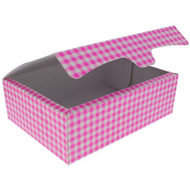 Pudełka Cukiernicze Kartonowe 25,8x18,9x8cm 2Kg Różowe (25 Sztuk)