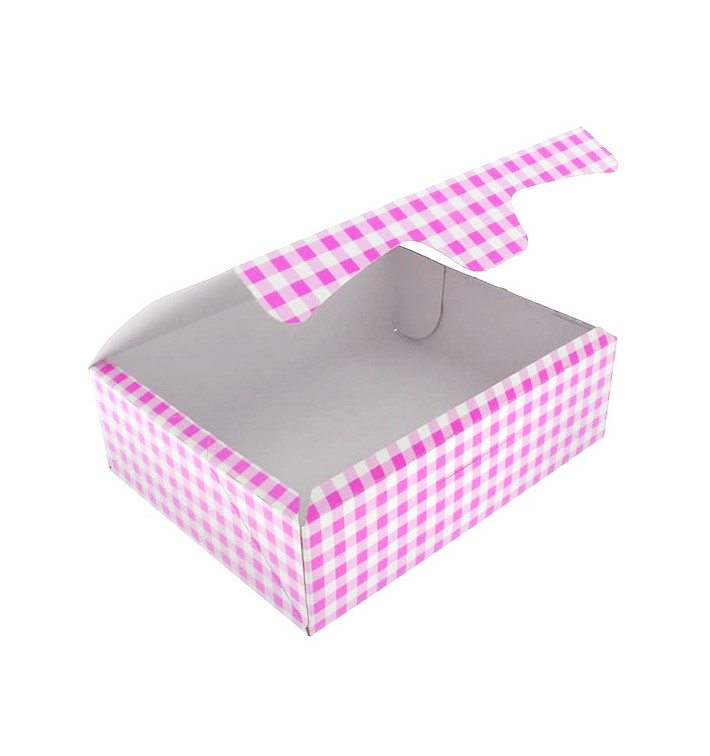 Pudełka Cukiernicze Kartonowe 18,2x13,6x5,2cm 500g Różowe (25 Sztuk) Pudełka Cukiernicze Kartonowe 18,2x13,6x5,2cm 500g Różowe (25 Sztuk)