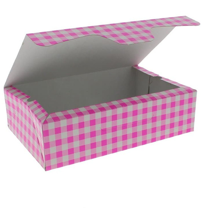 Pudełka Cukiernicze Kartonowe 17,5x11,5x4,7cm 250g Różowe (20 Sztuk) Pudełka Cukiernicze Kartonowe 17,5x11,5x4,7cm 250g Różowe (20 Sztuk)