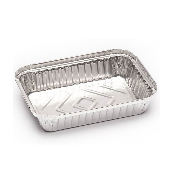 Tacki Aluminowe 580ml 185X135x30mm (125 Sztuk) Tacki Aluminowe 580ml 185X135x30mm (125 Sztuk)
