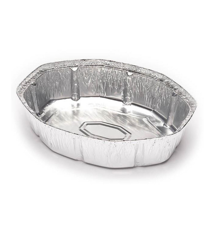 Pojemniki Aluminowe Owal z Kurczaka 1900ml (125 Sztuk) Pojemniki Aluminowe Owal z Kurczaka 1900ml (125 Sztuk)
