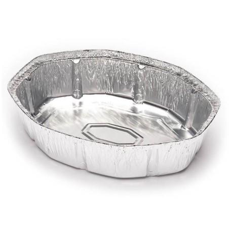 Pojemniki Aluminowe z Kurczaka Owal 1900ml (500 Sztuk)