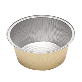 Pojemniki Aluminowe Okrągłe Gładka Ściana 135ml (166 Sztuk)