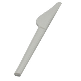 Nóż Biodegradowalny CPLA Białe 165mm (50 Sztuk)