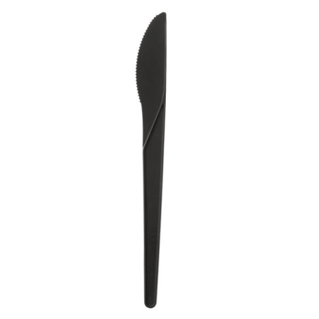 Nůž Biodegradowalny CPLA Czarni 17,2cm (50 Sztuk)