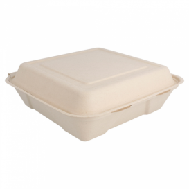 Opakowania MenuBox Trzciny Cukrowej 225x225x75mm (50 Sztuk)