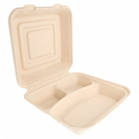 Opakowania MenuBox Trzciny Cukrowej 3C 250x250x75mm (50 Sztuk)