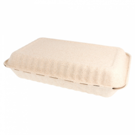Pojemniki Trzciny Cukrowej Naturalne 335x230x75mm (150 Sztuk)