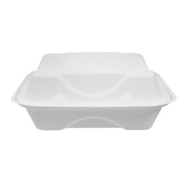 Opakowania MenuBox Trzciny Cukrowej 3C Białe 20x20x7,5cm (50 Sztuk)