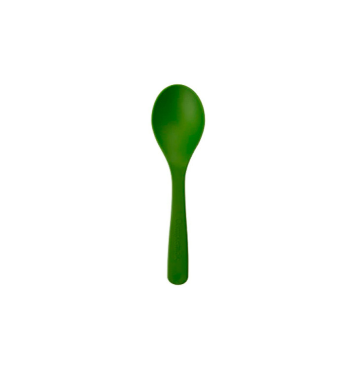 Łyżeczki Kompostowanie CPLA Zielone 11,4 cm (100 Sztuk) Łyżeczki Kompostowanie CPLA Zielone 11,4 cm (100 Sztuk)