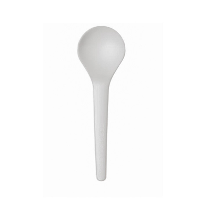 Łyżka Kompostowanie CPLA Białe Zupa 15,0 cm (1.000 Sztuk) Łyżka Kompostowanie CPLA Białe Zupa 15,0 cm (1.000 Sztuk)