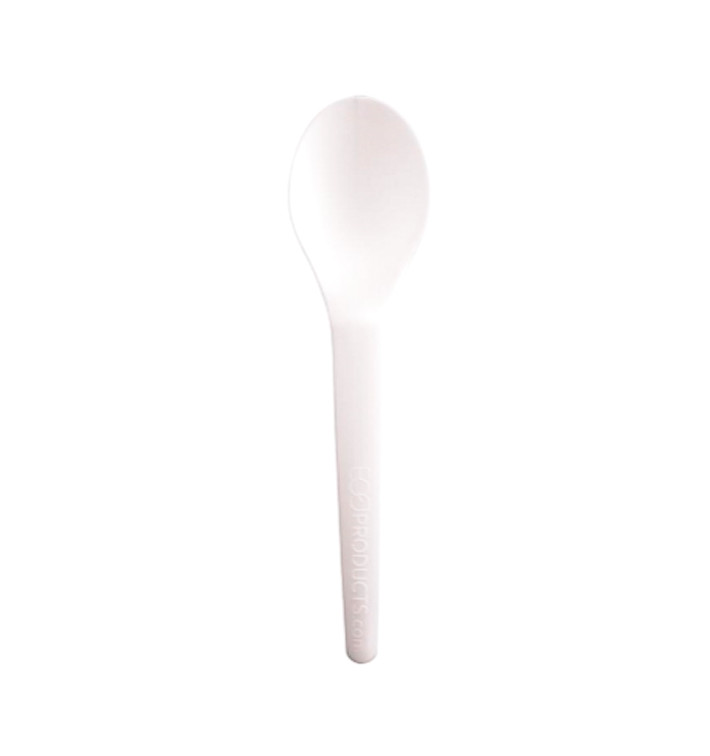 Łyżka Kompostowanie CPLA Białe 15,0 cm (50 Sztuk) Łyżka Kompostowanie CPLA Białe 15,0 cm (50 Sztuk)