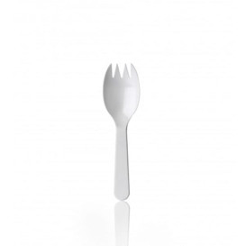 Widelczyki Plastikowe Spork PS 98mm (100 Sztuk)