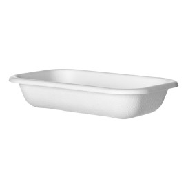 Pojemniki Ekologiczne Białe 470ml 18,0x12,0x4,0 cm (50 Sztuk)