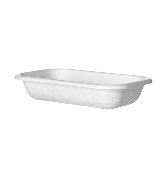 Pojemniki Ekologiczne Białe 470ml 18,0x12,0x4,0 cm (400 Sztuk) Pojemniki Ekologiczne Białe 470ml 18,0x12,0x4,0 cm (400 Sztuk)